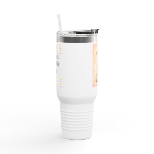 Personalizable Cute Cat Zoomies Aesthetic Tumbler | 40oz Insulated Coffee Travel Mug