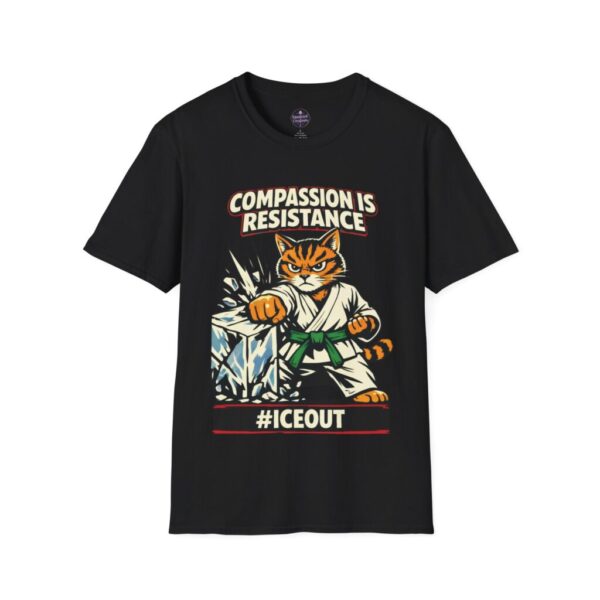 Anti-ICE Tiger T-Shirt — Compassion is Resistance #ICEOUT