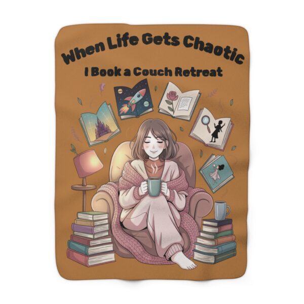Cozy Sherpa Fleece Reading Blanket — Plush Reversible Warm Throw for Home, Gifts & Winter Comfort
