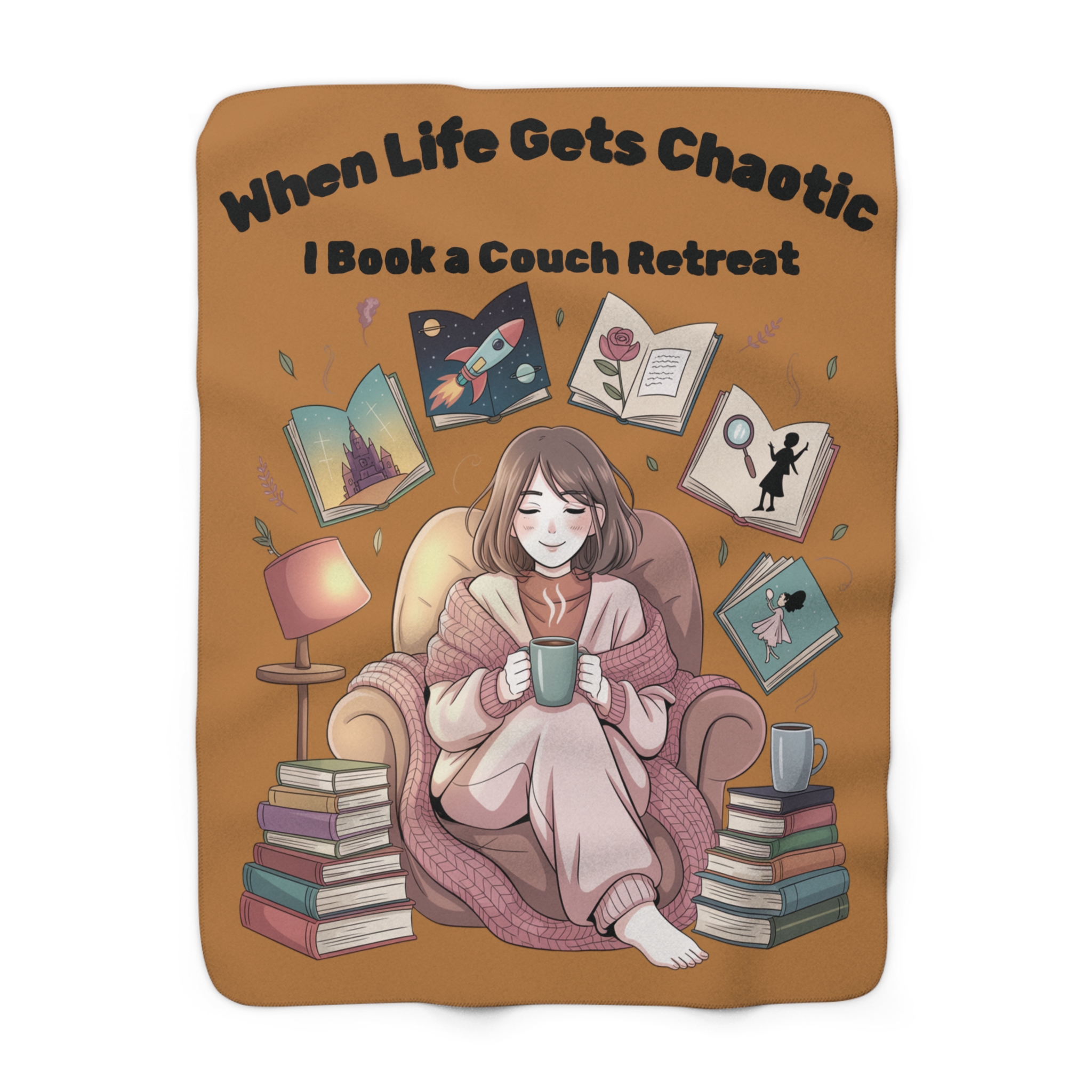 Cozy Sherpa Fleece Reading Blanket — Plush Reversible Warm Throw for Home, Gifts & Winter Comfort