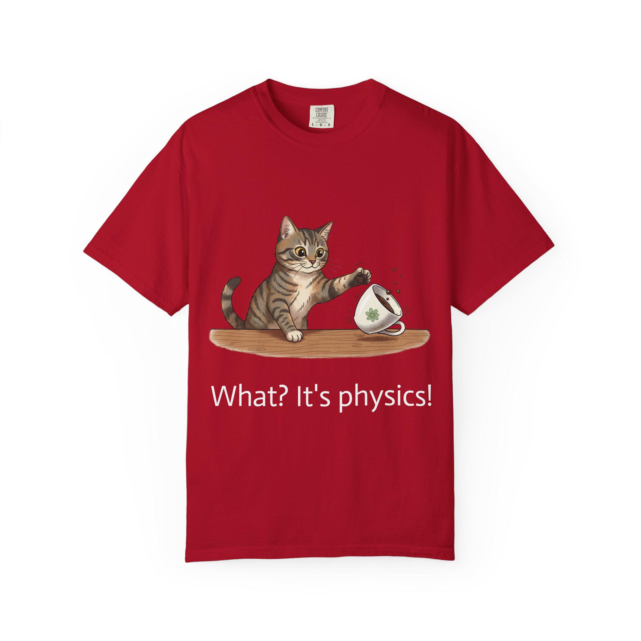 Cat Physics T-Shirt | "What? It's physics!" Funny Cat Lover Tee