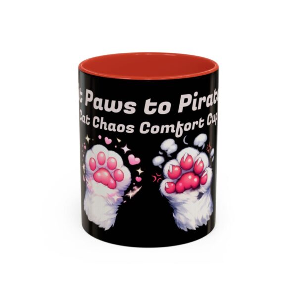 Cat Parent Comfort Coffee Mug | "Biscuit Paws to Pirate Rage" Accent Ceramic Cup (11/15 oz)